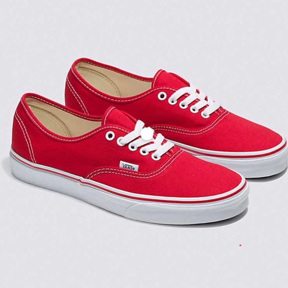 Men’s vans authentic red size 12 - Picture 1 of 4